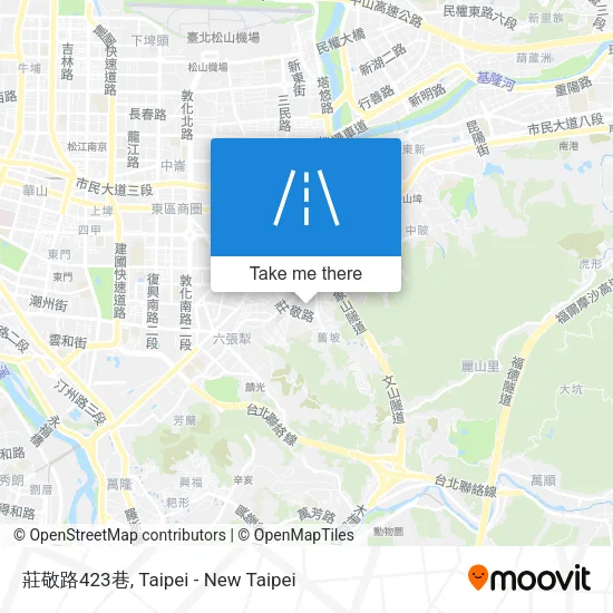 莊敬路423巷地圖