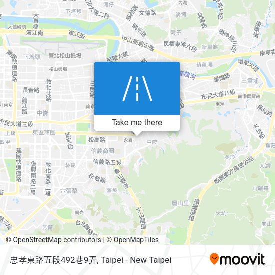 忠孝東路五段492巷9弄地圖