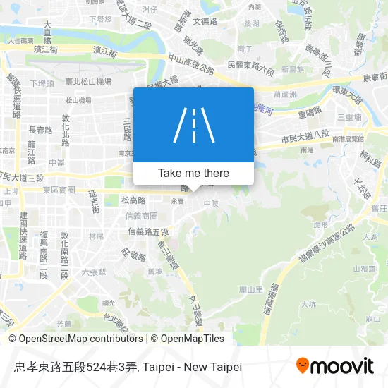 忠孝東路五段524巷3弄地圖