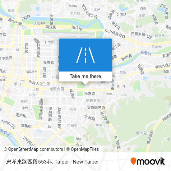 忠孝東路四段553巷 map