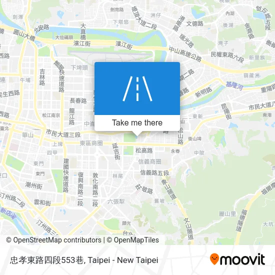 忠孝東路四段553巷地圖
