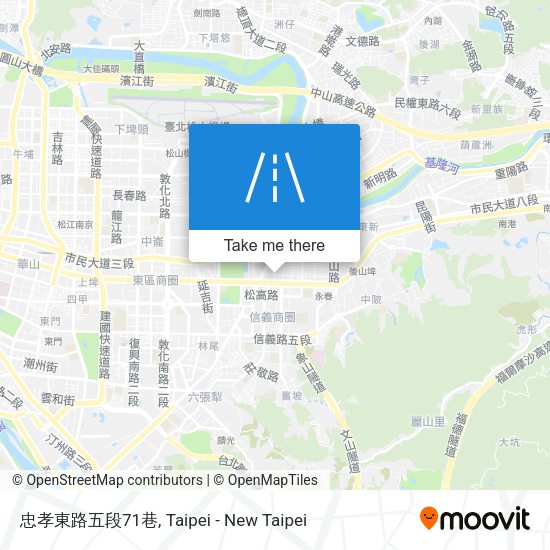 忠孝東路五段71巷地圖