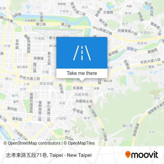 忠孝東路五段71巷地圖