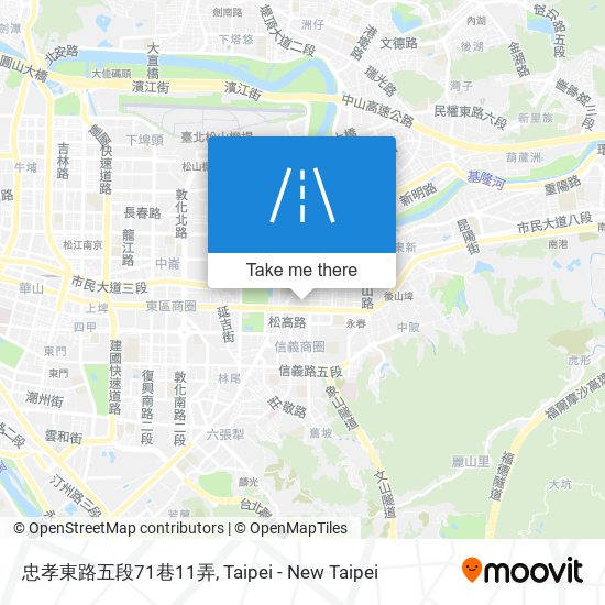 忠孝東路五段71巷11弄地圖