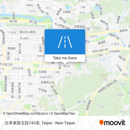 忠孝東路五段743巷地圖