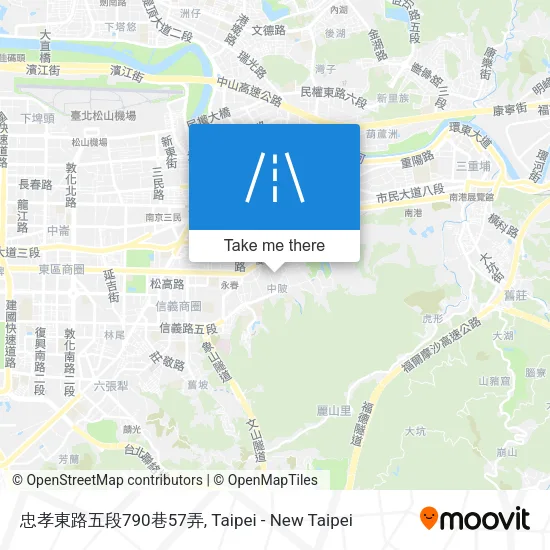 忠孝東路五段790巷57弄地圖