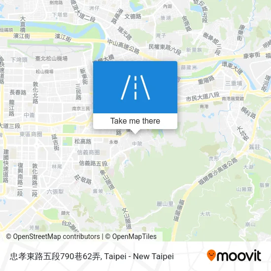 忠孝東路五段790巷62弄地圖