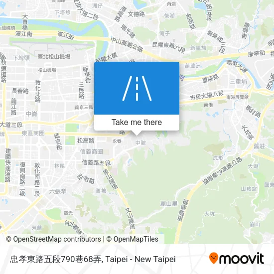 忠孝東路五段790巷68弄地圖