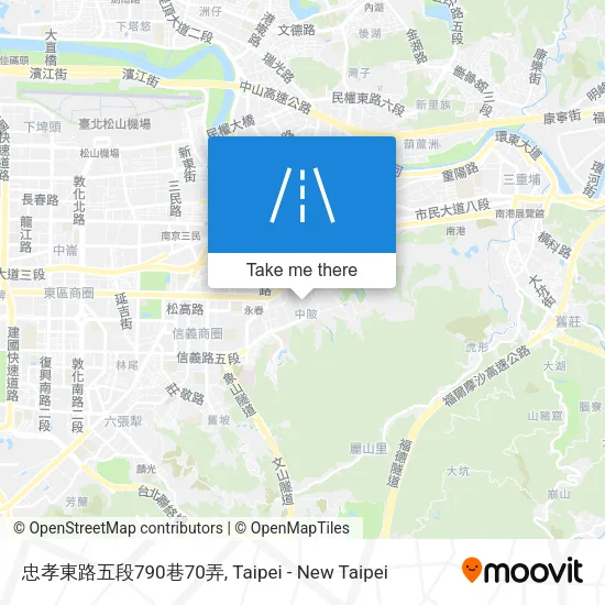 忠孝東路五段790巷70弄地圖