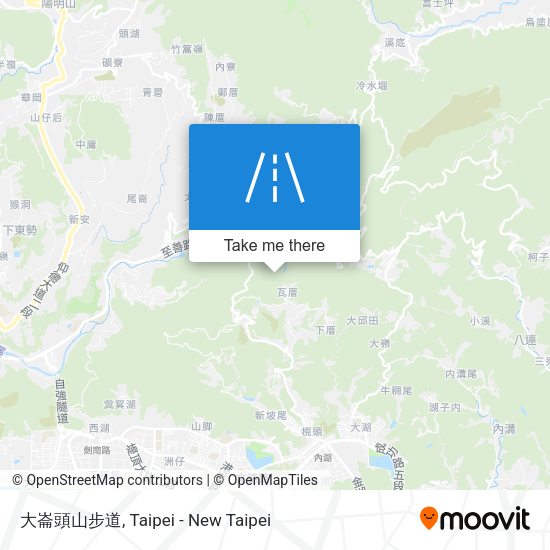 大崙頭山步道 map