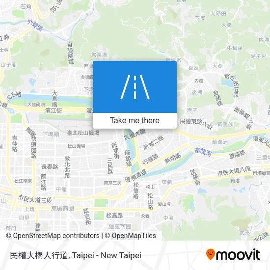 民權大橋人行道 map