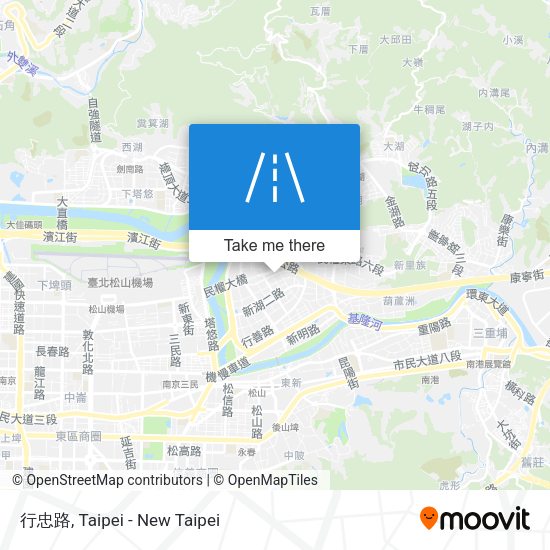 行忠路 map