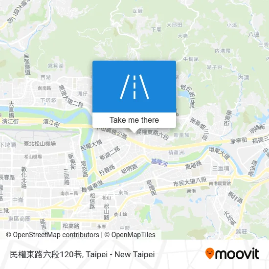 民權東路六段120巷地圖