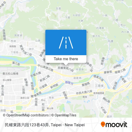民權東路六段123巷43弄地圖