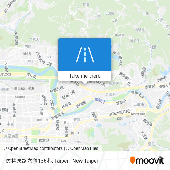 民權東路六段136巷地圖