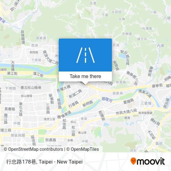 行忠路178巷地圖