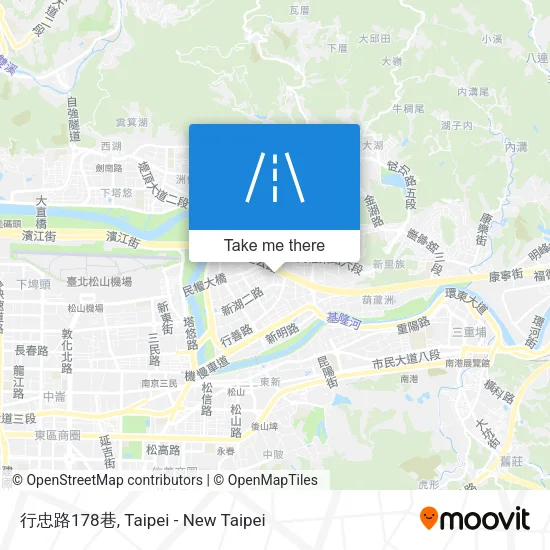 行忠路178巷地圖