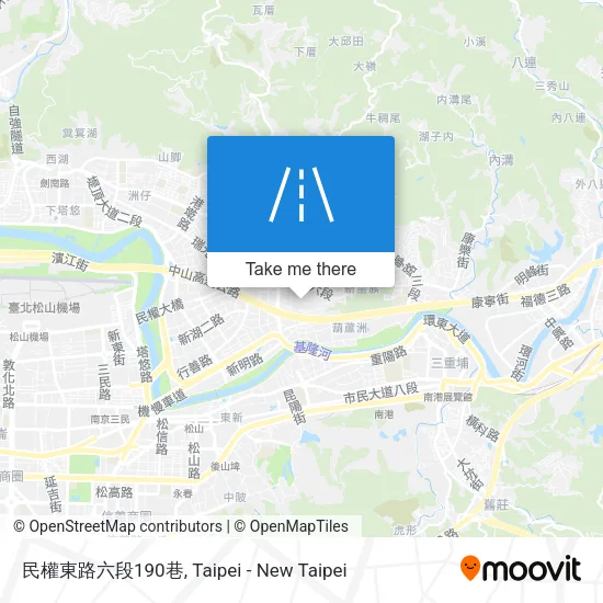 民權東路六段190巷地圖