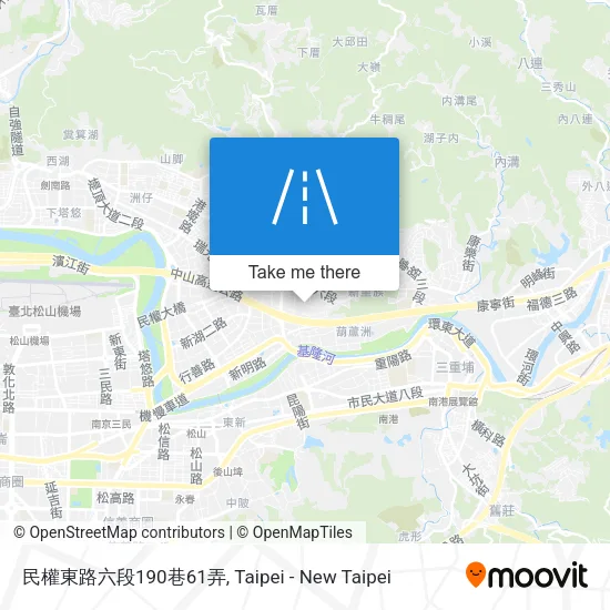 民權東路六段190巷61弄地圖