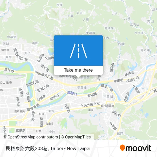 民權東路六段203巷 map