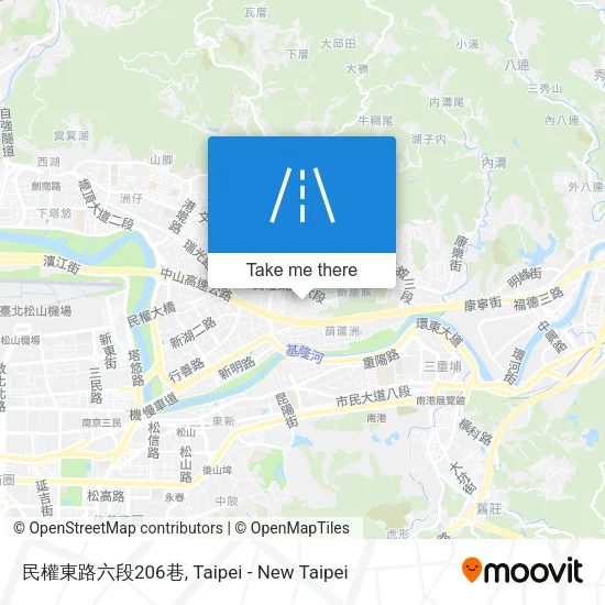 民權東路六段206巷地圖