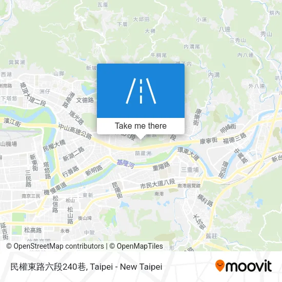 民權東路六段240巷地圖