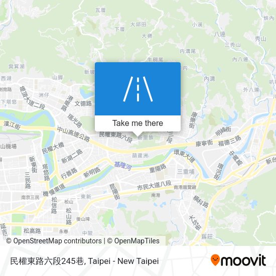 民權東路六段245巷地圖