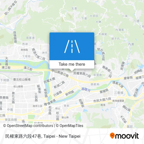 民權東路六段47巷地圖