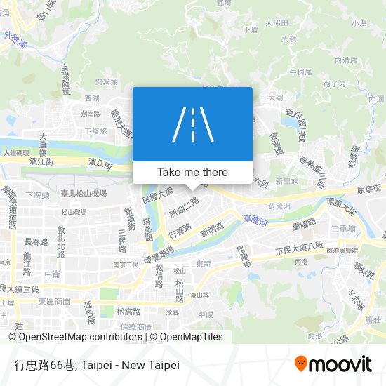 行忠路66巷 map