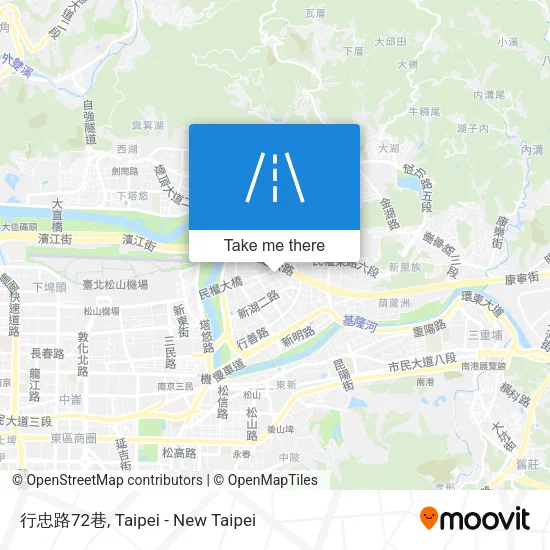 行忠路72巷地圖