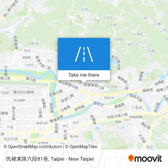 民權東路六段81巷地圖