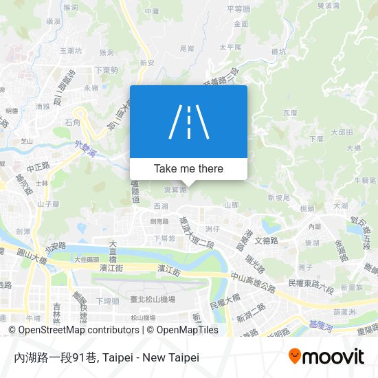 內湖路一段91巷地圖