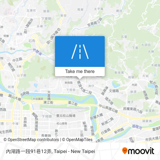 內湖路一段91巷12弄地圖