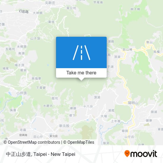 中正山步道地圖