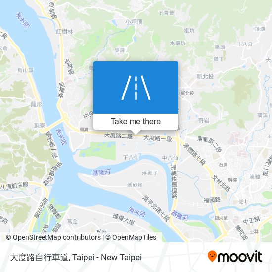 大度路自行車道 map