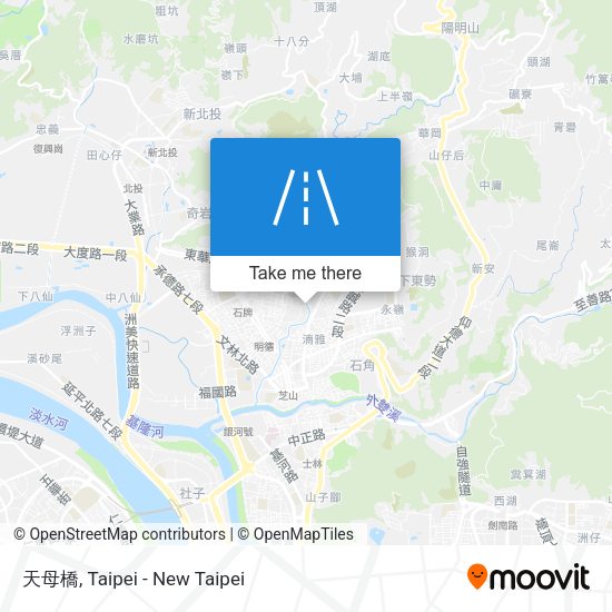 天母橋 map