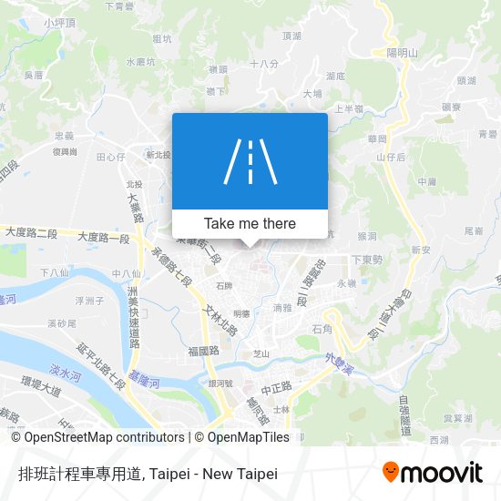 排班計程車專用道地圖