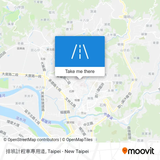 排班計程車專用道 map