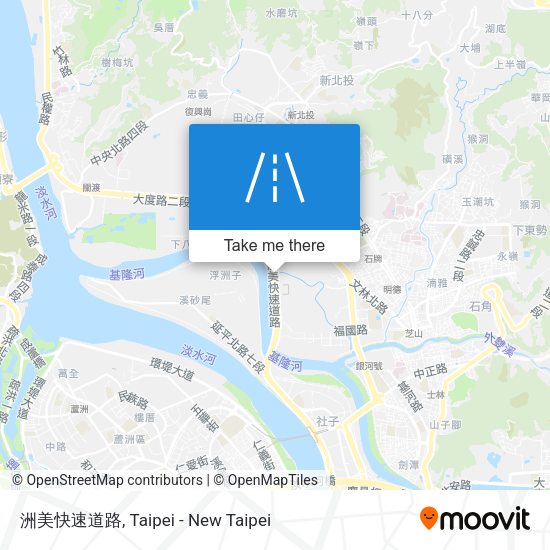 洲美快速道路 map