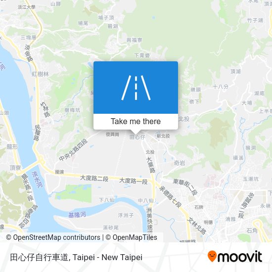 田心仔自行車道地圖