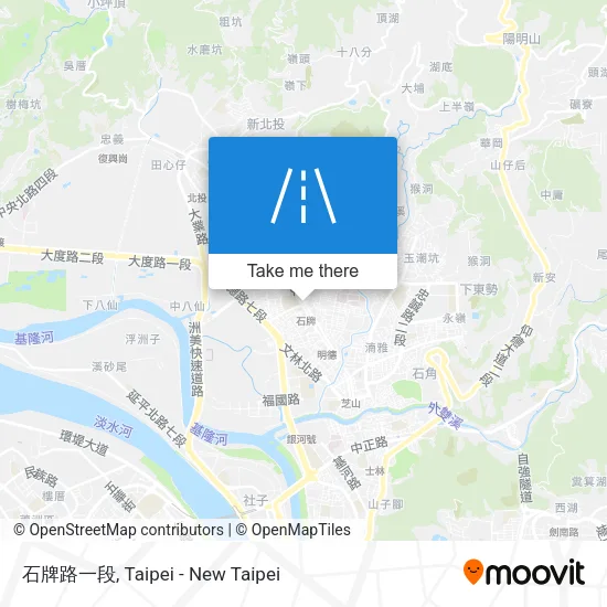 石牌路一段地圖