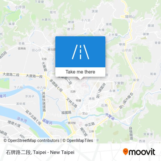 石牌路二段地圖