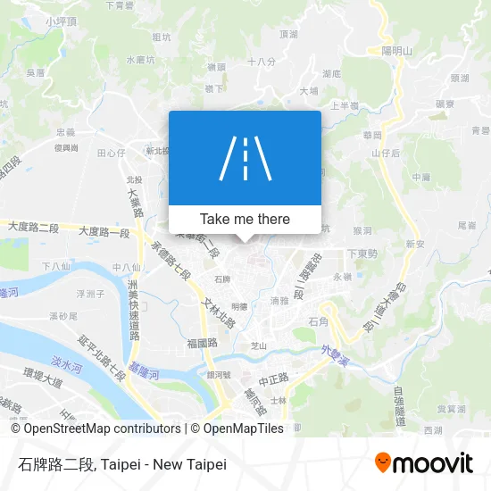 石牌路二段地圖