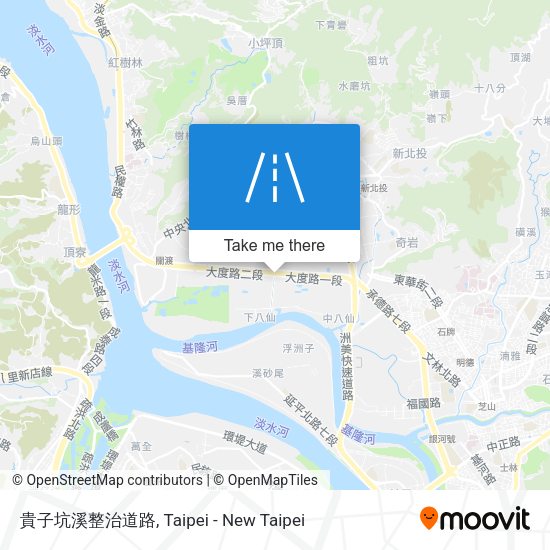 貴子坑溪整治道路 map