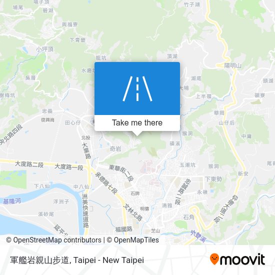 軍艦岩親山步道 map