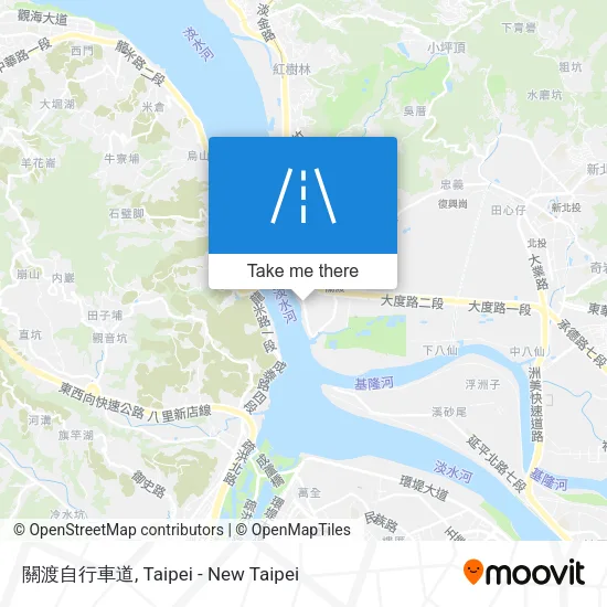 關渡自行車道地圖