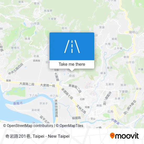 奇岩路201巷地圖