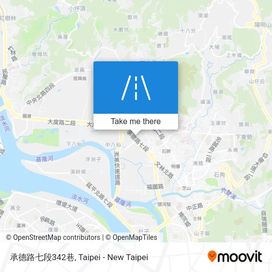 承德路七段342巷地圖
