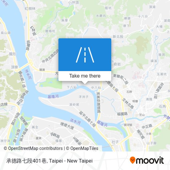 承德路七段401巷地圖