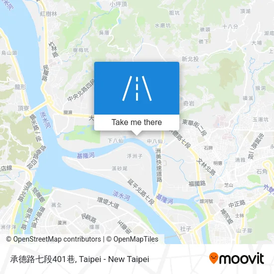 承德路七段401巷地圖